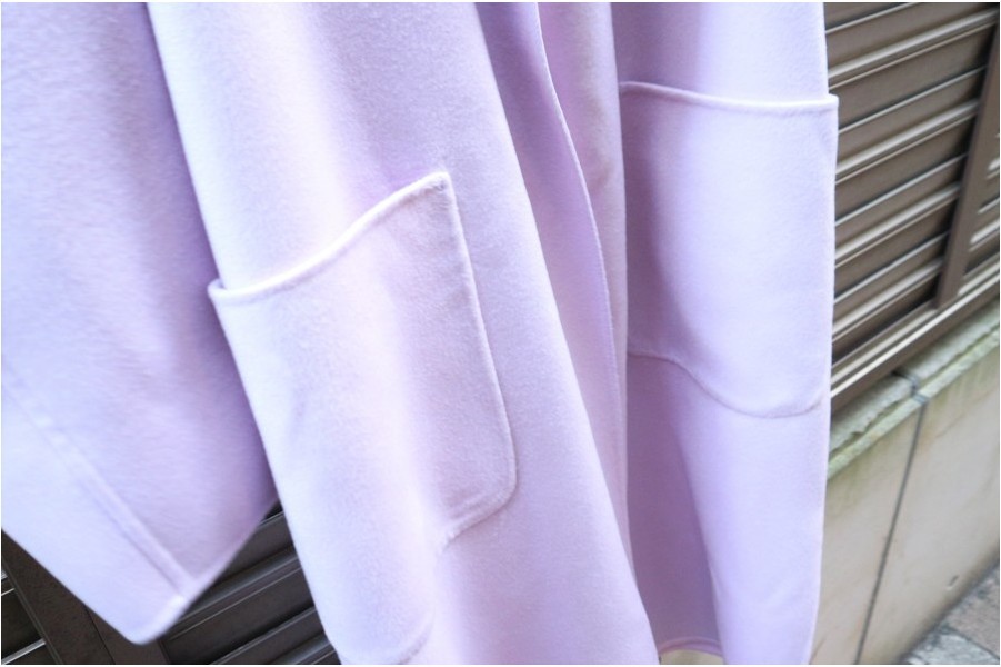 23区　ウールカシミヤリバー コート 38　パープル ライラック 23区】19AW ウールカシミヤリバーコート入荷！！[2019.12.01発行