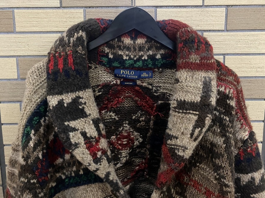 冬の華 RRL ネイティブ ショールカラーカーディガン