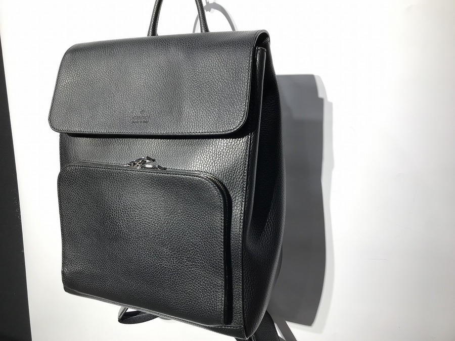GG jumbo large backpack in black leather | GUCCI® US