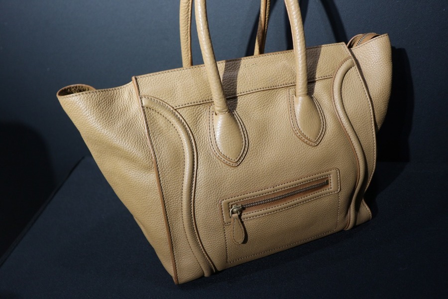 セリーヌ CELINE ラゲージ マイクロショッパー ハンドバッグ レザー スリ  新入荷 OB1625