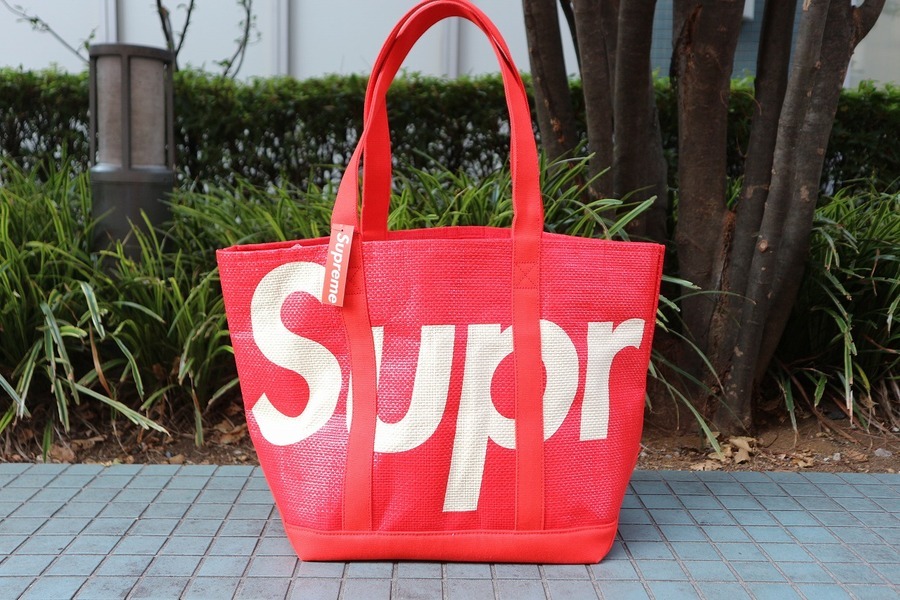 Supreme Raffia Tote トートバッグ レッド