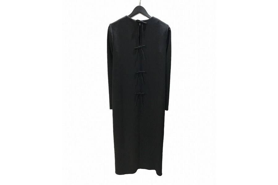 YOKO CHAN/ヨーコチャン】から Long-sleeve Ribbon Maxi Dress/ロング 