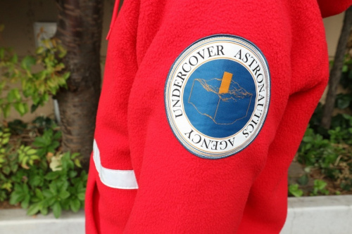 アンダーカバーのリフレクターテープフリースパーカー