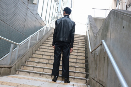 シュプリーム×ショットのレザーライダースジャケット