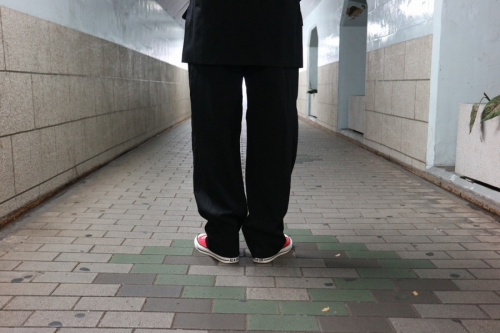 ウールジャケットの三鷹南口