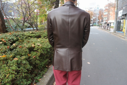 ラムレザージャケットの三鷹南口