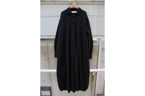 ウールポロワンピースのレディース