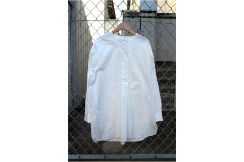 #プリント開襟シャツ　#ヴィンテージタイプライターチュニック　#シャツワンピースの#三鷹南口