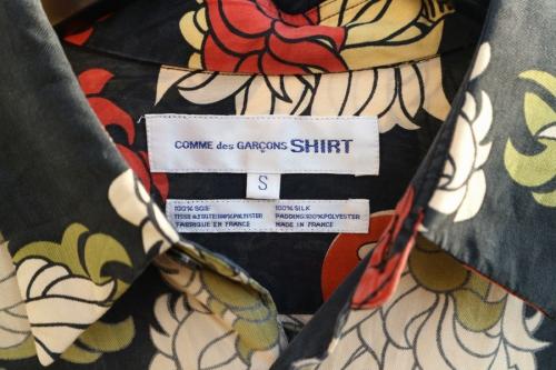 シルク総柄シャツのメンズ