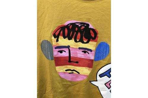 フェンディのPeople motif logo Tag present Short sleeve T-shirt