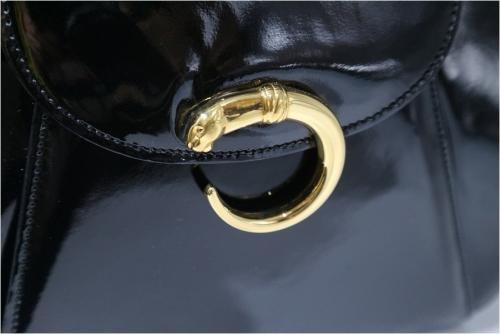 カルティエのレザーハンドバッグ