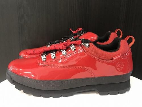 シュプリーム×ティンバーランドのPatent Leather Euro Hiker Low