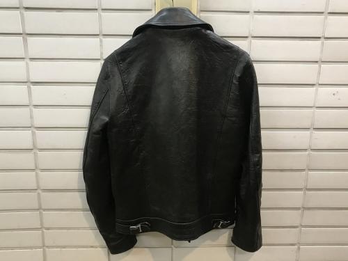 CYCLONE サイクロン ダブルライダースジャケットのCYCLONE ブラックニットナイロン オーバル