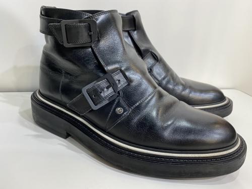 ディオール オムの09AW ベルト バックル ブーツ