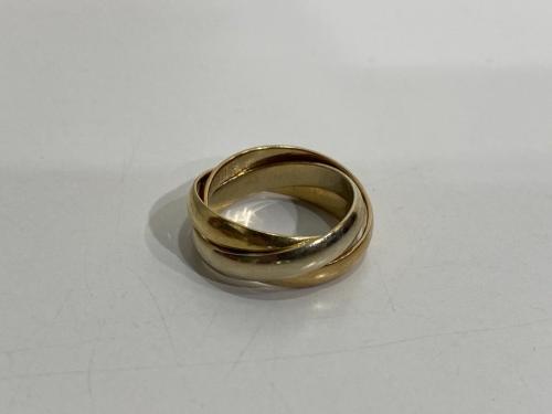 K18トリニティリングの指輪