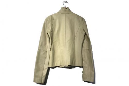 ロエベの裏地アナグラム柄ラムレザージャケット