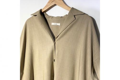 OPEN COLLAR FRILL ONE PIECEのCLANEワンピース CLANE19年モデル