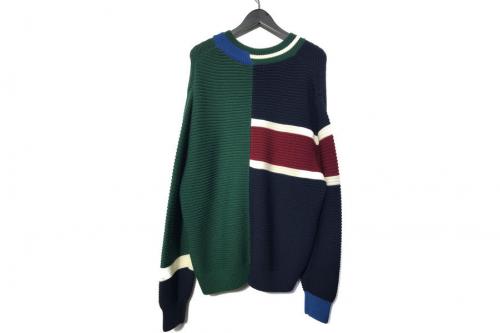 クルニの20AW アシンメトリーVネックニット