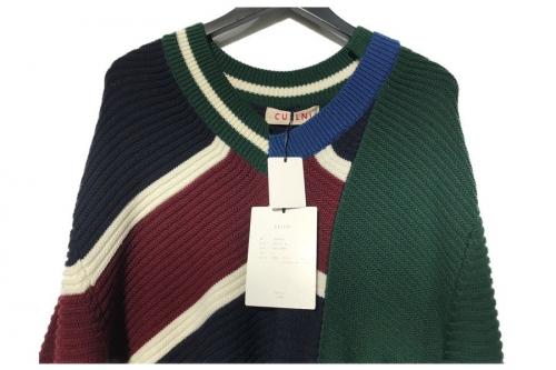 20AW アシンメトリーVネックニットの20AW