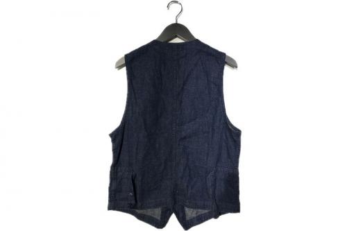ダブルアールエルのCotton Linen Denim Vest