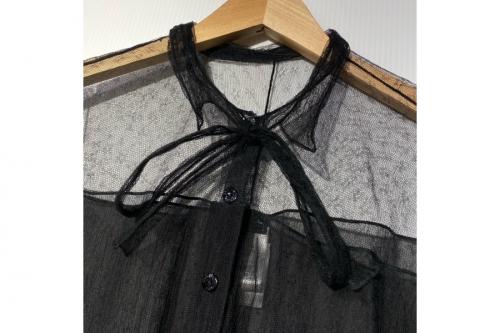 シルク混シースルーブラウスのCHANELブラウス CHANELシャツ