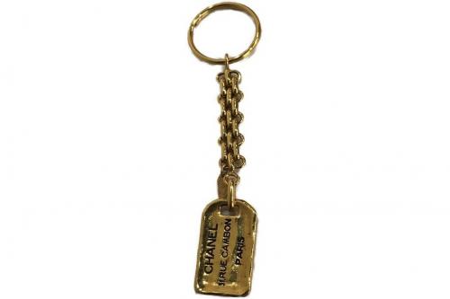 ヴィンテージシャネルのドッグタグキーホルダー