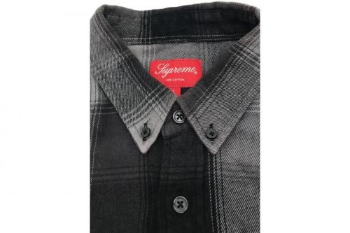 シャドウプレイドフランネルシャツ