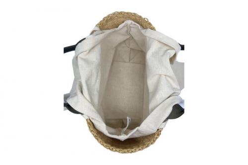 レザーハンドルカゴバッグの三鷹南口