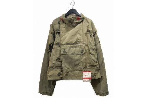 メゾン ミハラヤスヒロのGreen ripped distressed