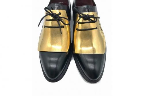 2way メタルプレートシューズのレディース　レザーシューズ　ドレスシューズ　13AW