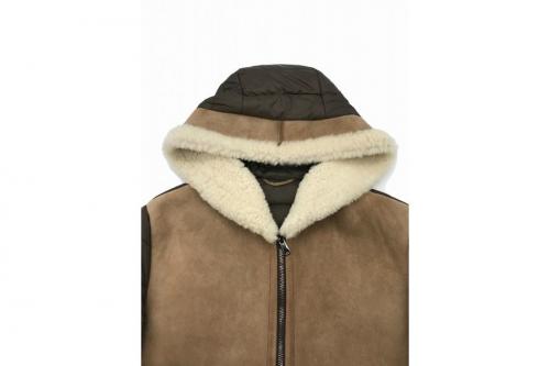 メンズ　ムートンジャケット　ナイロンジャケット