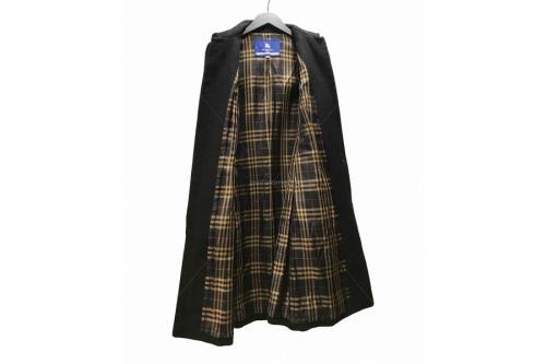 アンゴラ混ステンカラーコートのレディース