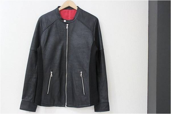 ノーアイディー シープレザーシングルライダースJKT ライダース