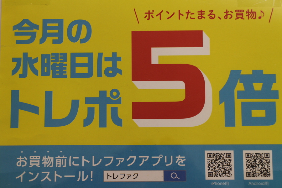 3月の毎週水曜はポイントが5倍 明日はトレポ5倍デーです 19 03 12発行