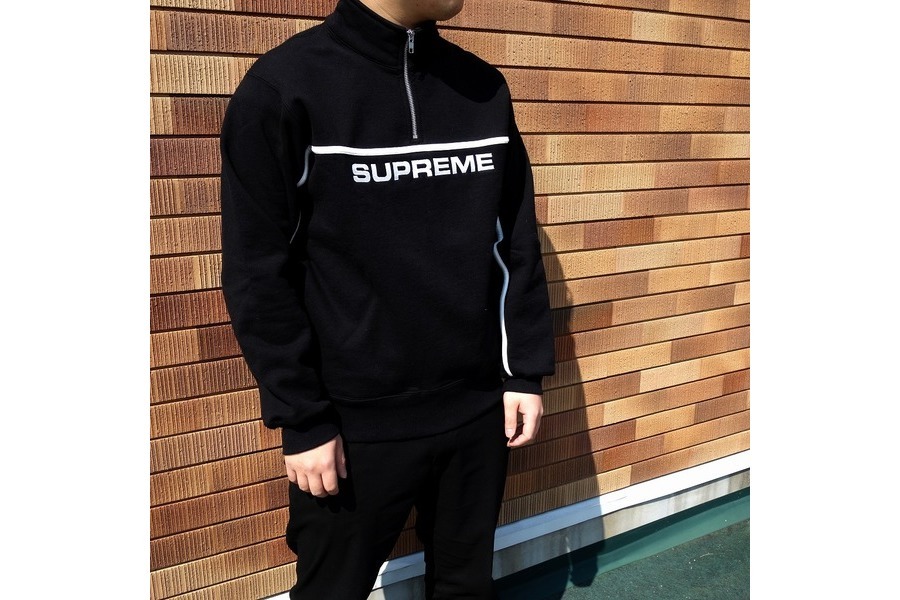 Supreme 2-tone Harf Zip Sweatshirt