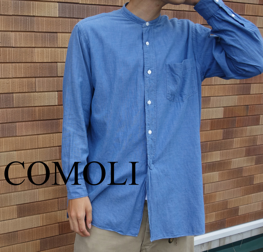 COMOLI ベタシャンバンドカラーシャツ www.krzysztofbialy.com