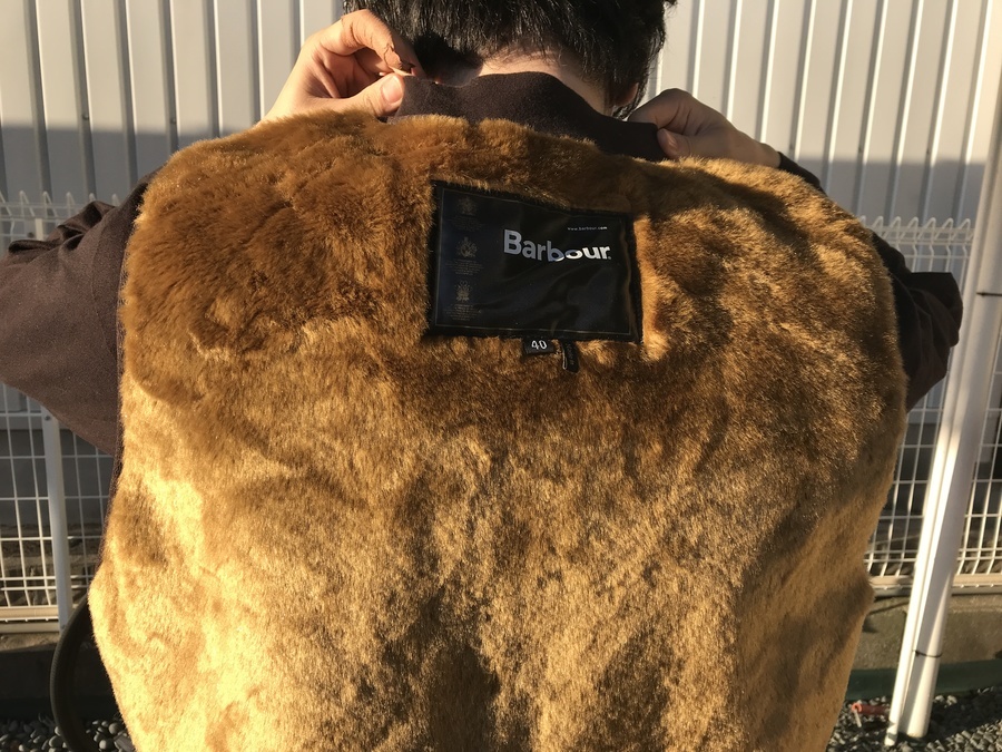 人気！BARBOUR ベスト バブアー ファーライナー