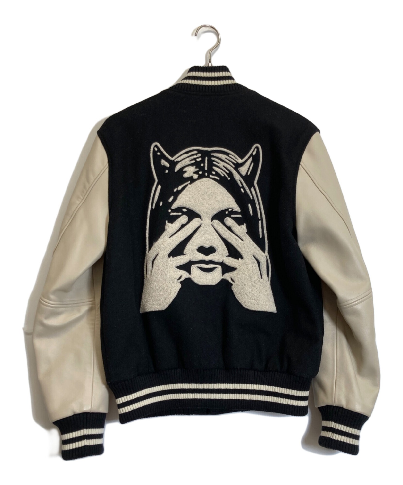 e*a様 ヒステリックグラマー スタジャン ヒスガール 刺繍ロゴ 美品 HYSTERIC GLAMOUR ヒステリックグラマー スタジャン L ヒスガール