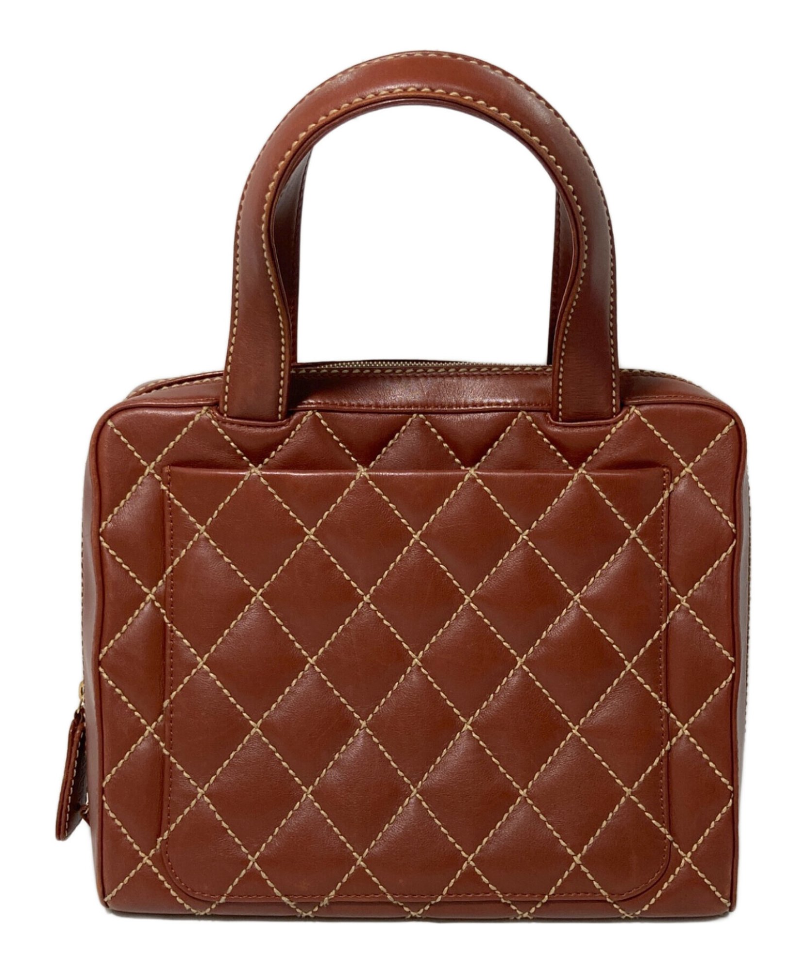 CHANEL / シャネル】ワイルドステッチココマークハンドバッグ A14692