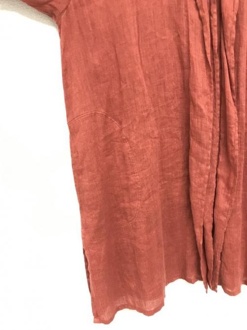 ガウンカーディガンのリネン