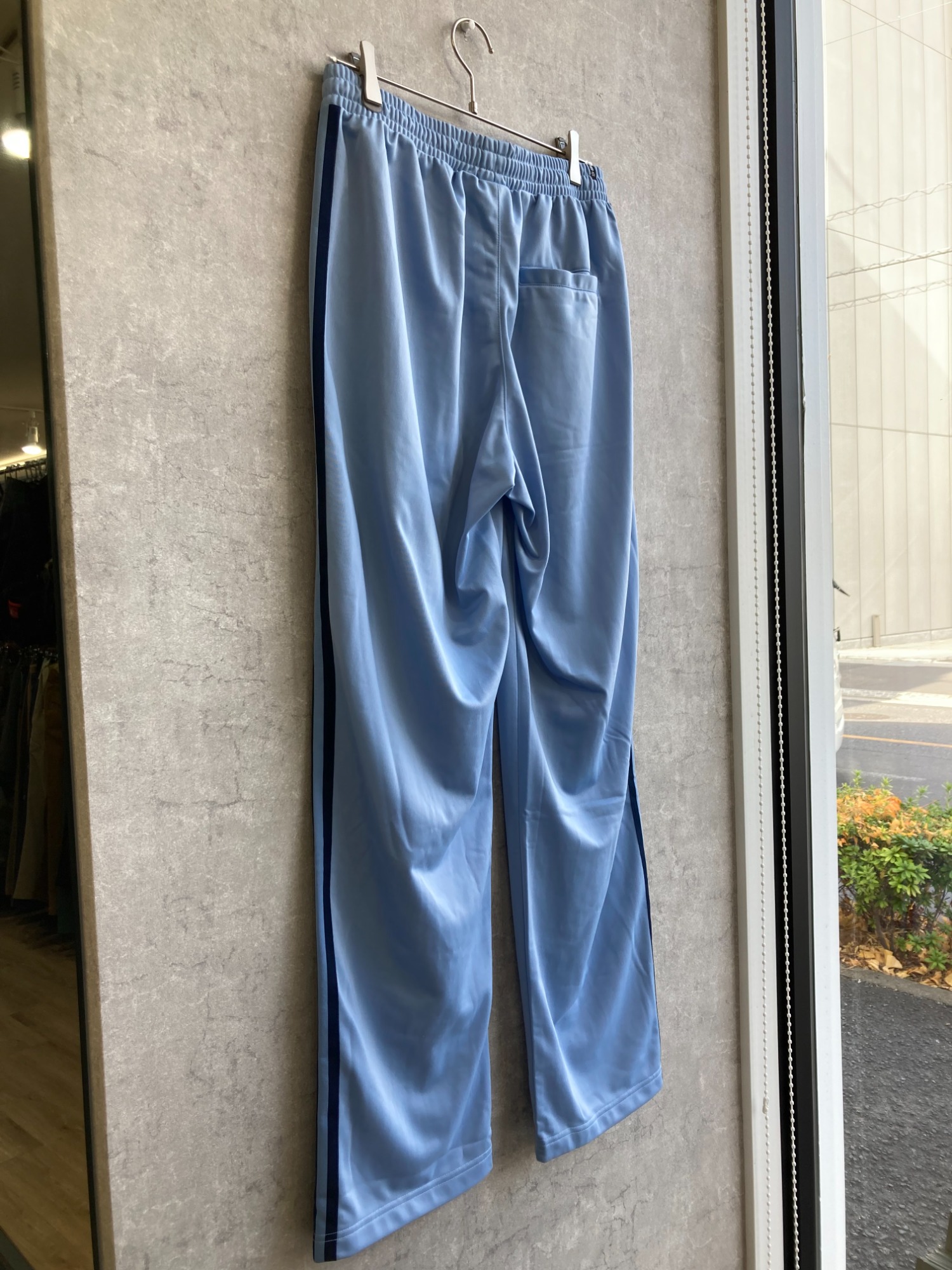 U223 Mサイズ　トラックパンツ　ベッケンバウアー　ジェンダーニュートラル BLUE VERSION スパンコール ベッケンバウアー トラック