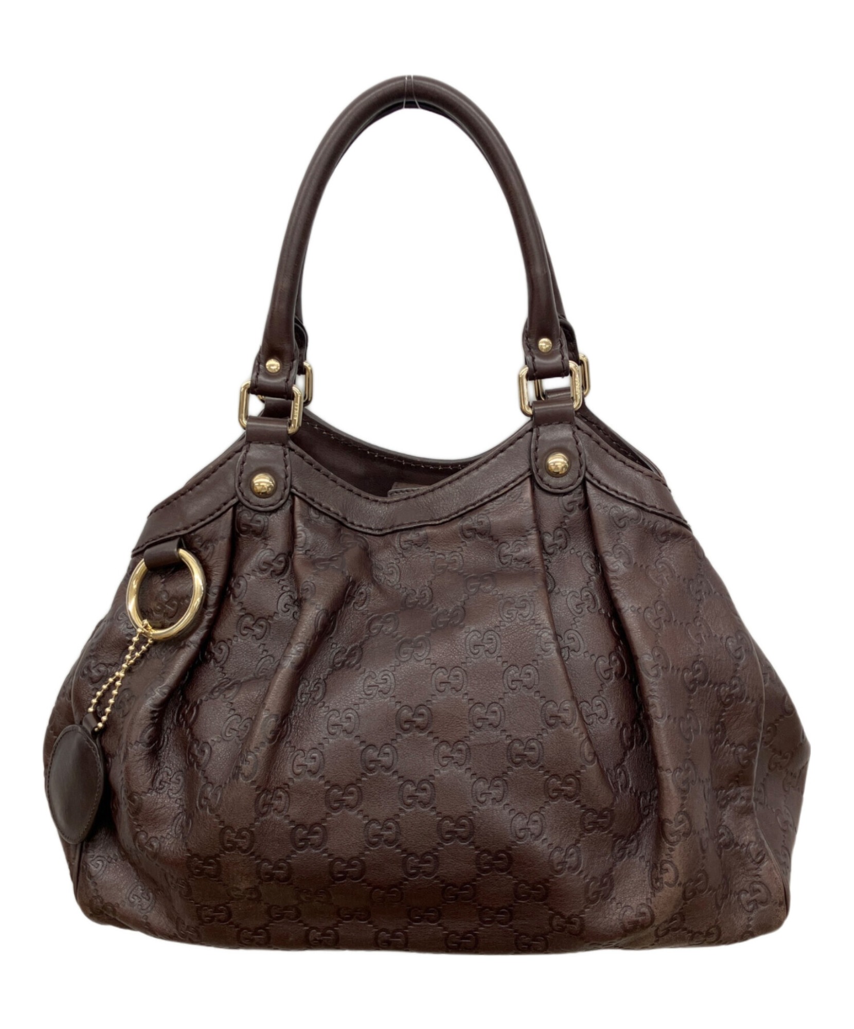 GUCCI グッチシマ レザー トートバッグ ロゴプレート 楽天市場】GUCCI グッチショッピングトートバッグブラック マイクロ