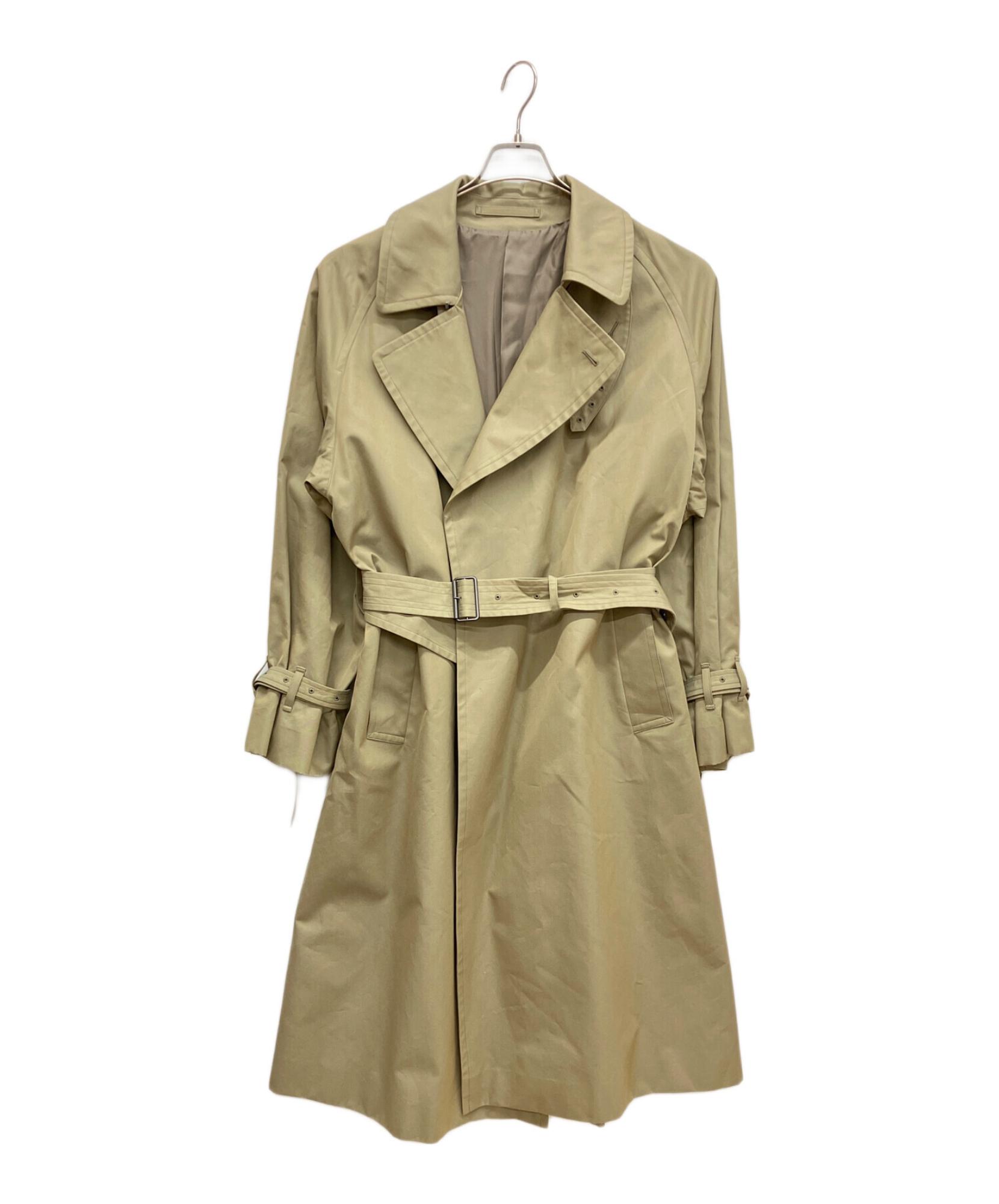 BLURHMS / ブラームス】Gabardine Double Belt Trench Coat | 妥協なき