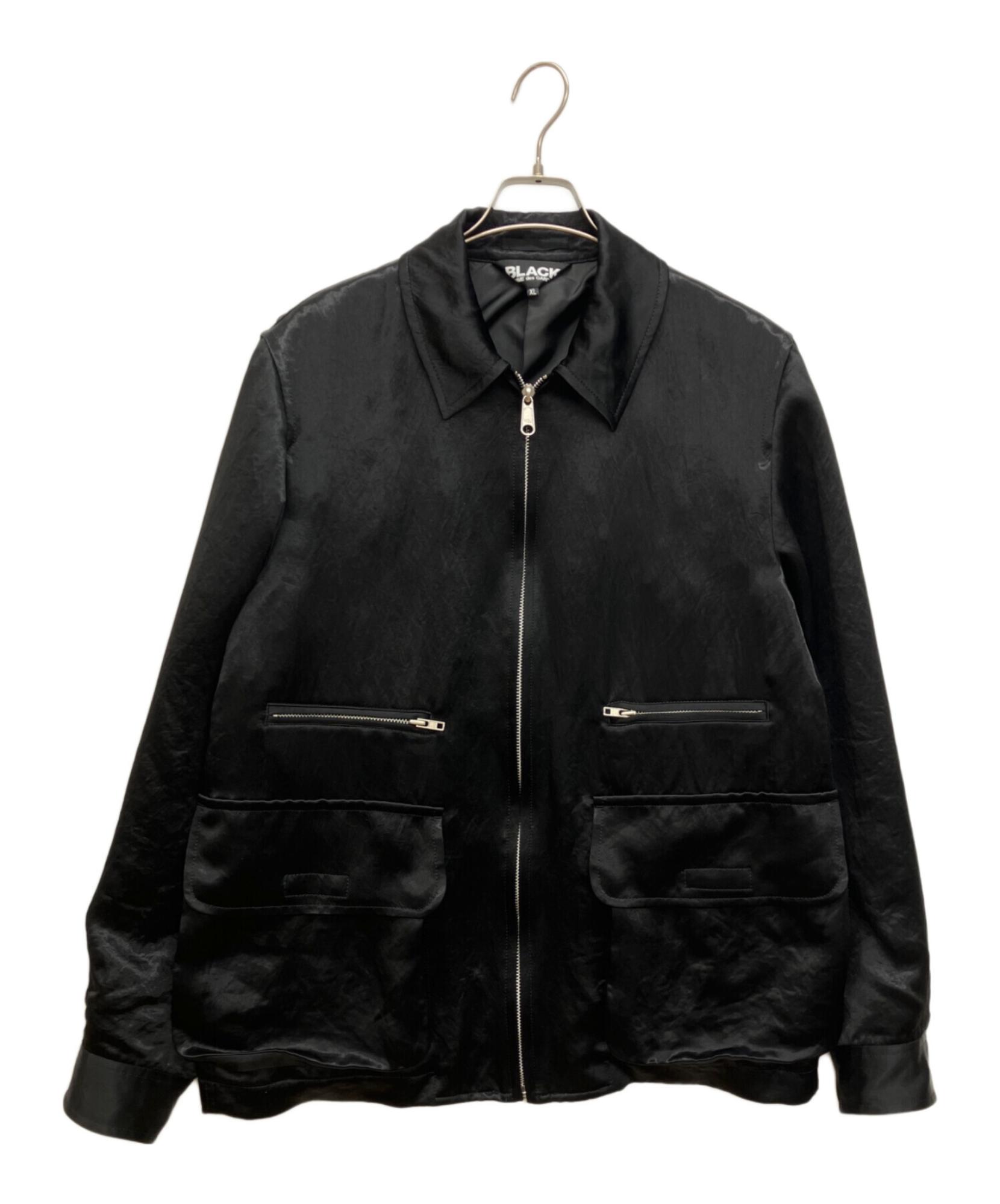 ブラックコムデギャルソン25ssポリ縮加工ジップ BLACK COMME des GARCONS / ブラックコムデギャルソン】25SS最新作