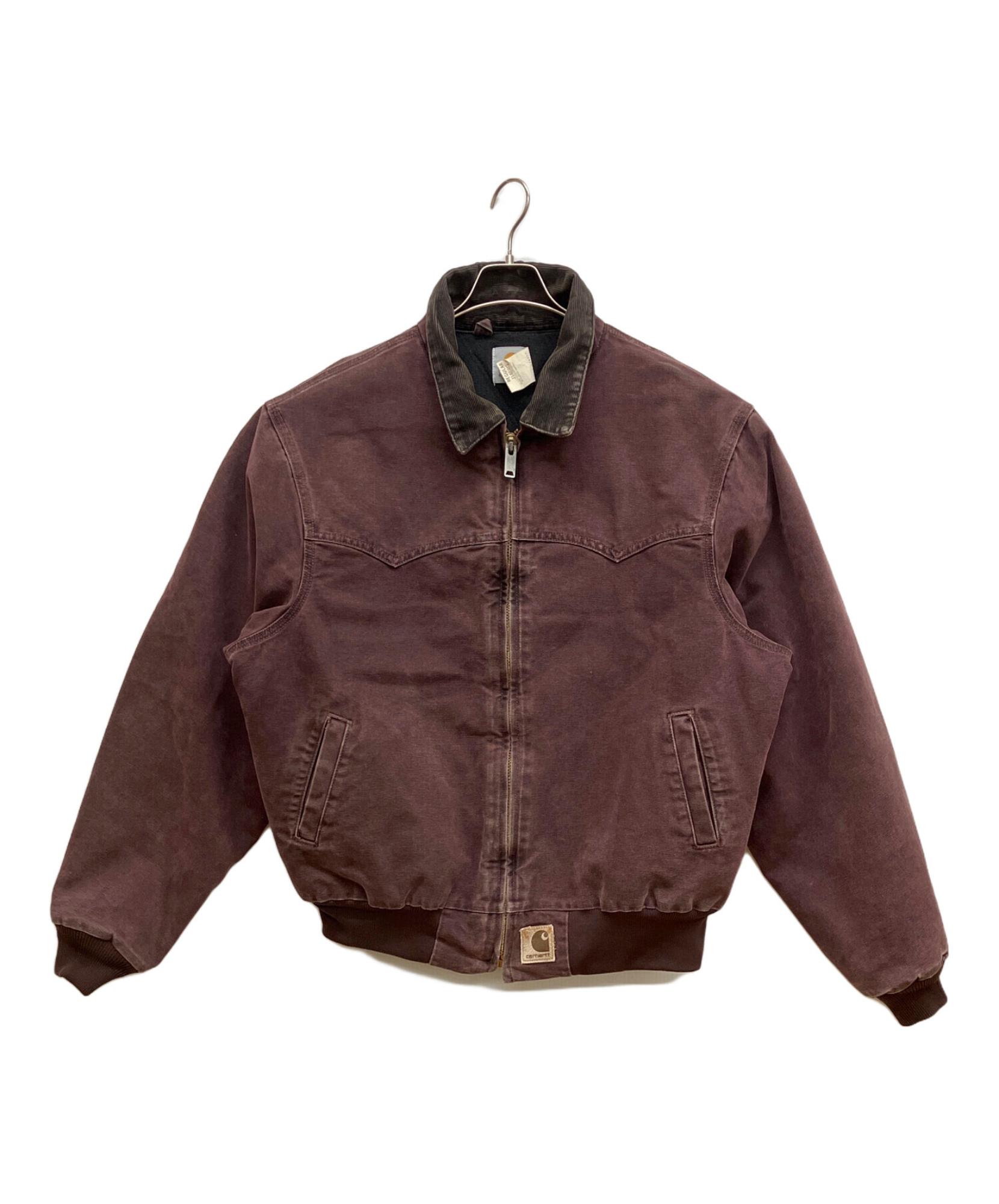 激レアカラー カーハート サンタフェ ジャケット バーガンディ 80s Carhartt カーハート サンタフェジャケット j14brk Lサイズ レアカラー