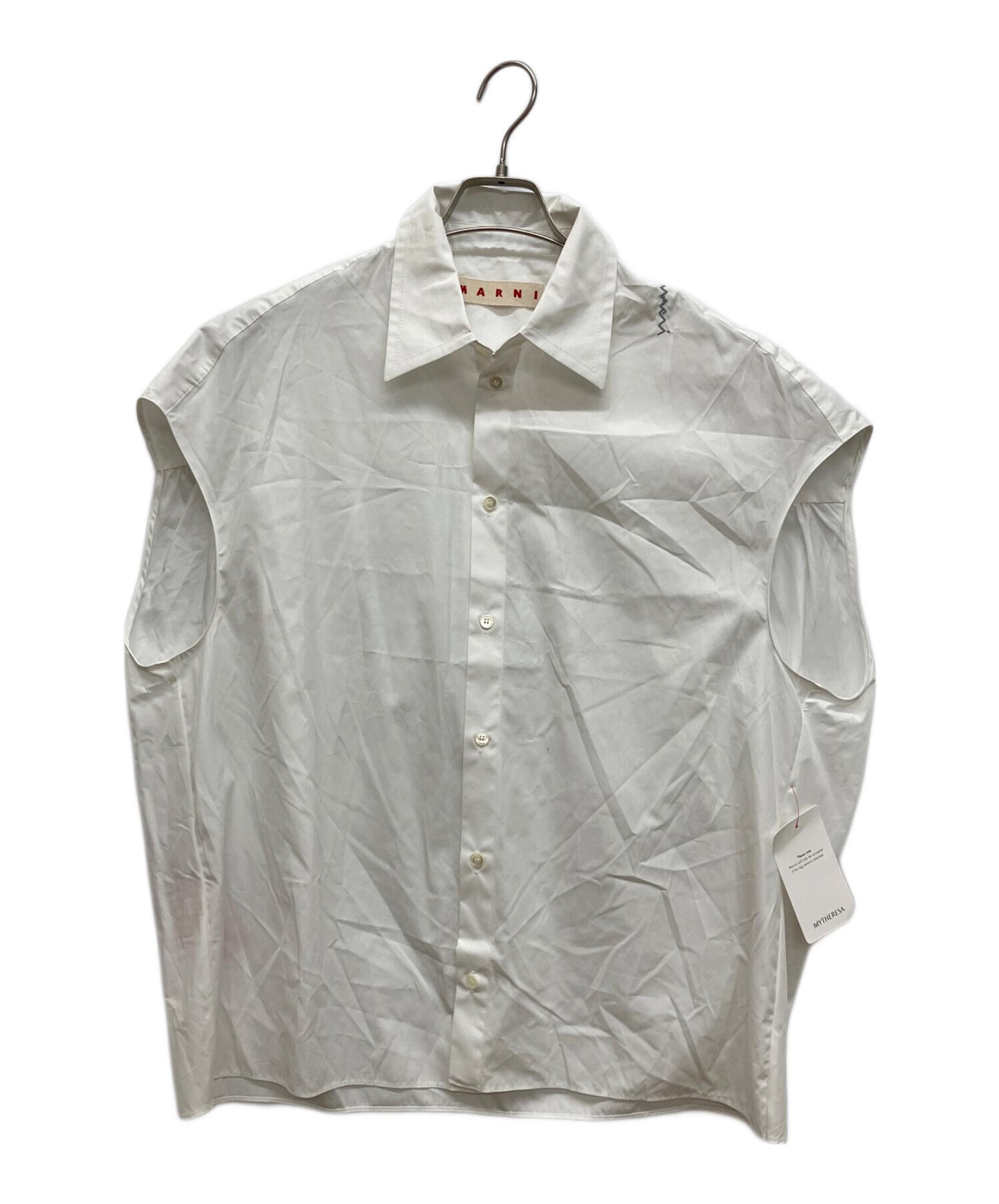 MARNI / マルニ】Sleeveless Poplin Shirt|洗練されたシルエットが 