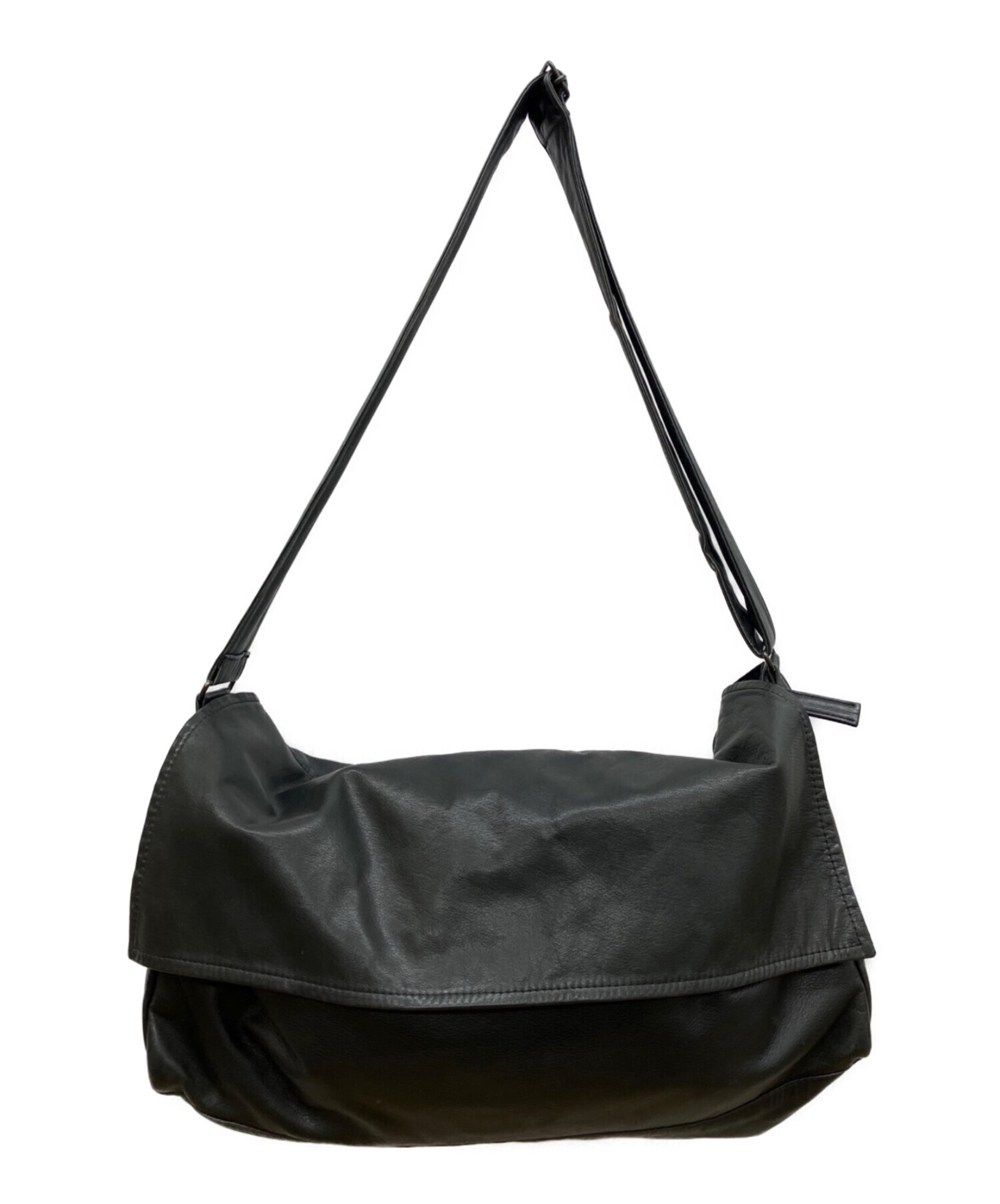 Y's Red Label / ワイズレッドレーベル】レザーショルダーバッグ