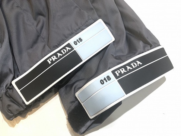 ウエスト平置き…35Prada 18ss Nylon Logo Pant ナイロンパンツ