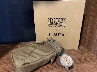 「アウトドアブランドのMYSTERY RANCH×TIMEX 」