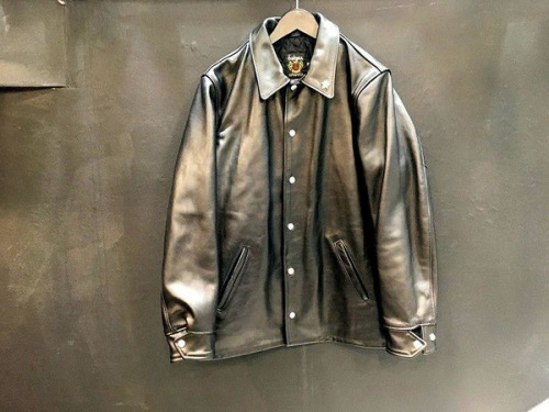 希少　schott ワンスター⭐︎ レザーコーチジャケット 42 スタースタッズの効いた、万能レザーコーチジャケット入荷